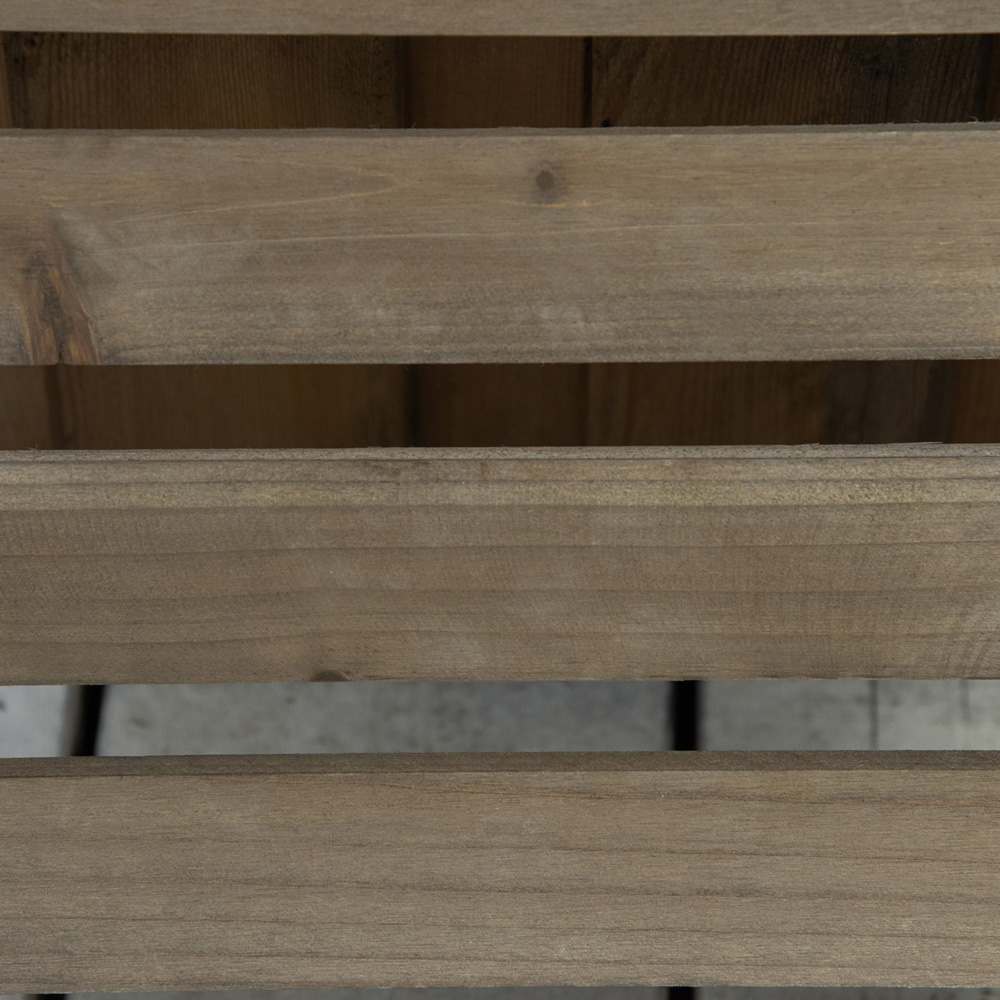Outsunny Wooden Plant Stand with Wheels 2 Pack Image 3