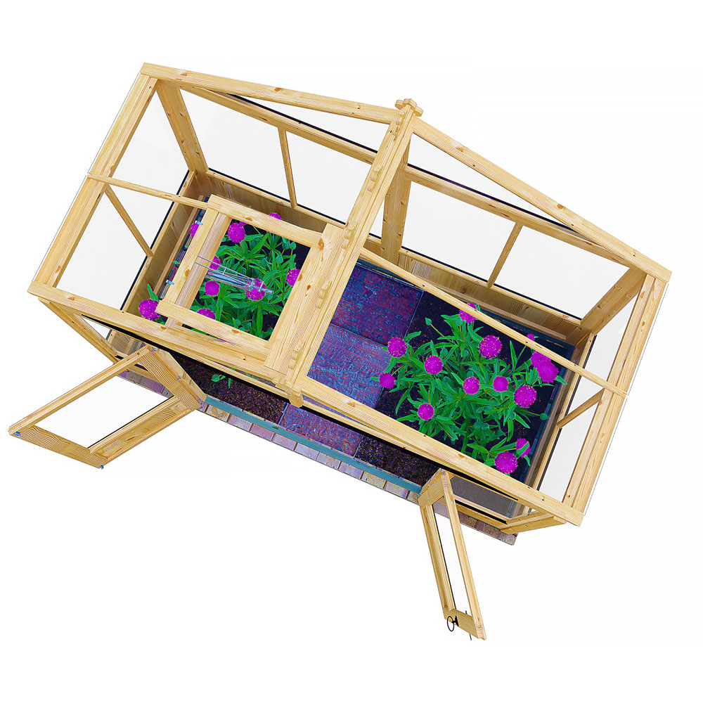 Shire Holkham Wooden 8 x 4ft Apex Greenhouse Image 3