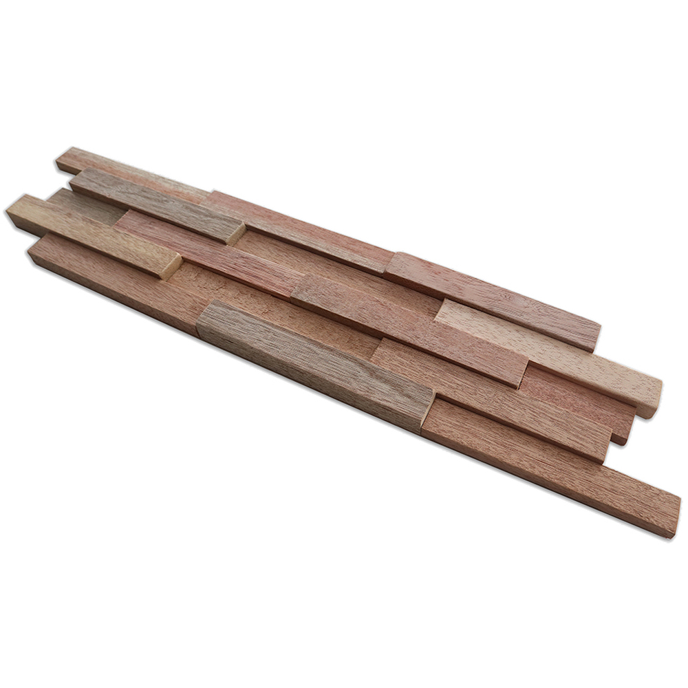 Tuscan Smooth Mosaic Natural 3D Split Face Hardwood Wall Tile Image 3