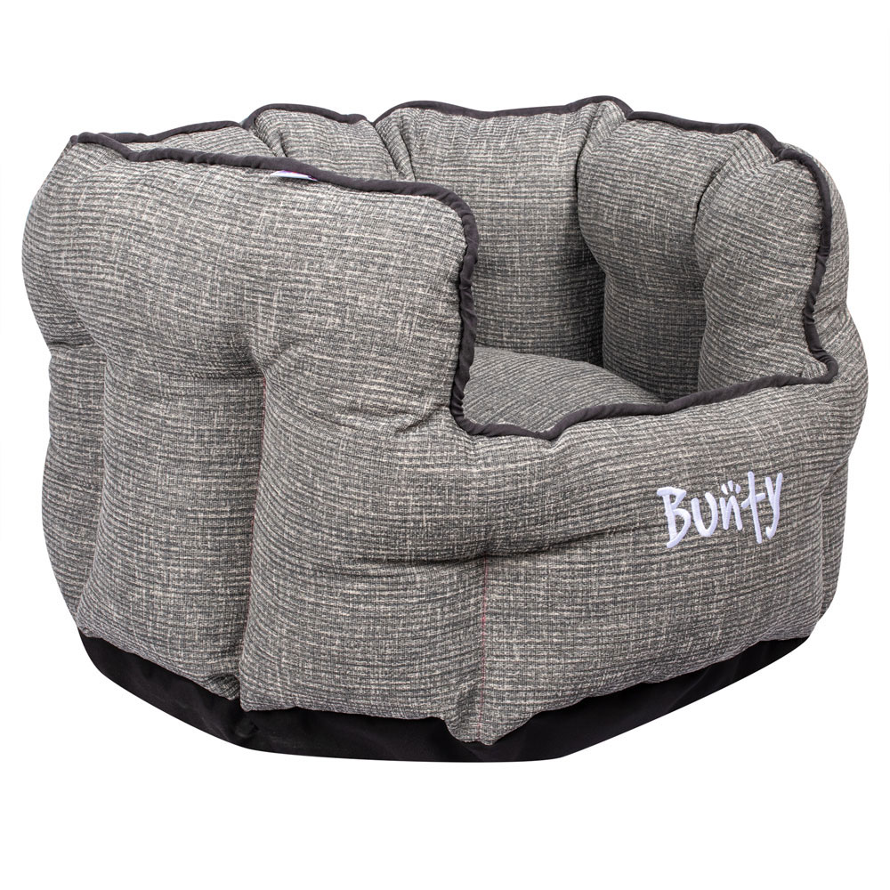 Bunty Regal Large Fossil Grey Oval Pet Bed Image 7