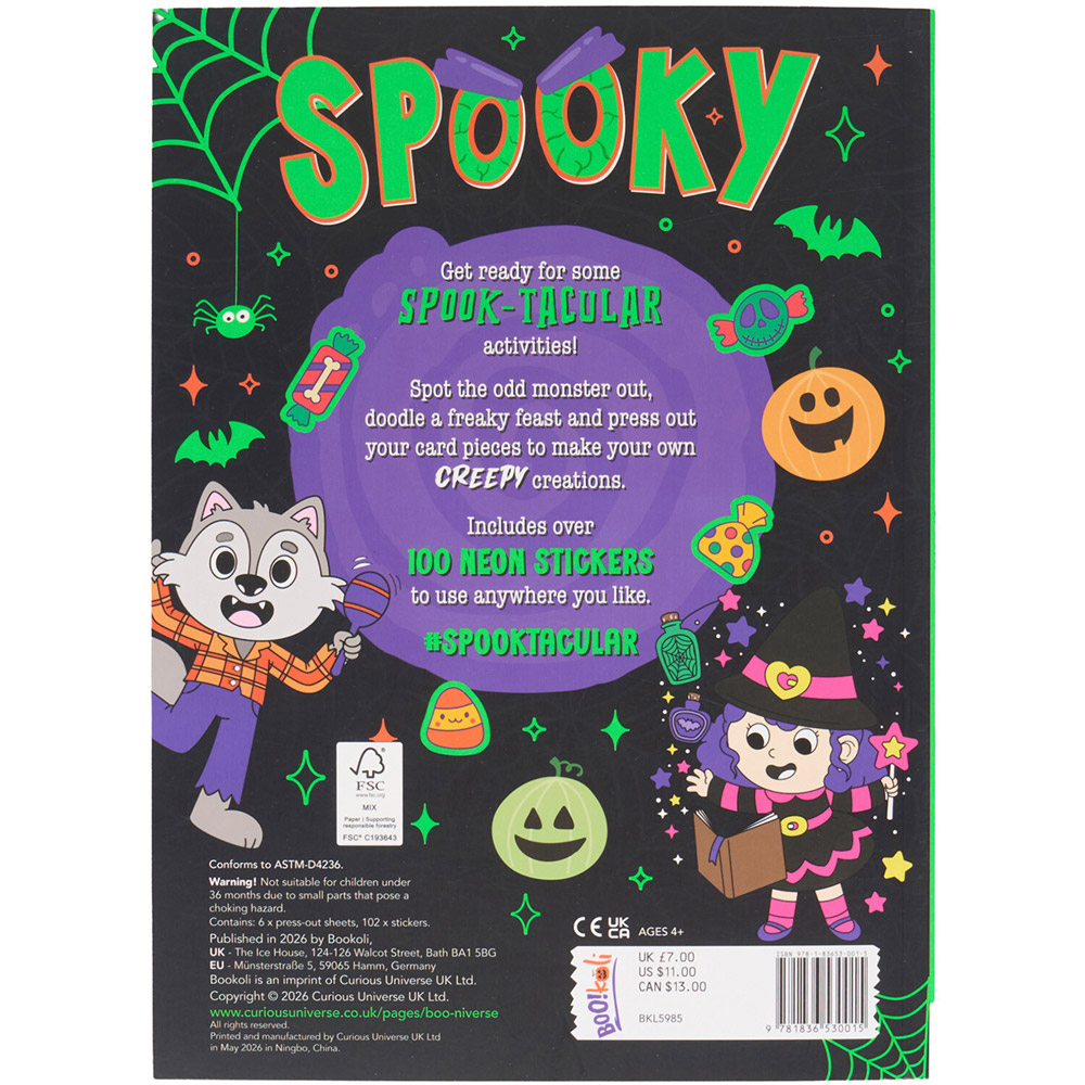 Spooky Puffy Neon Sticker Set Image 3