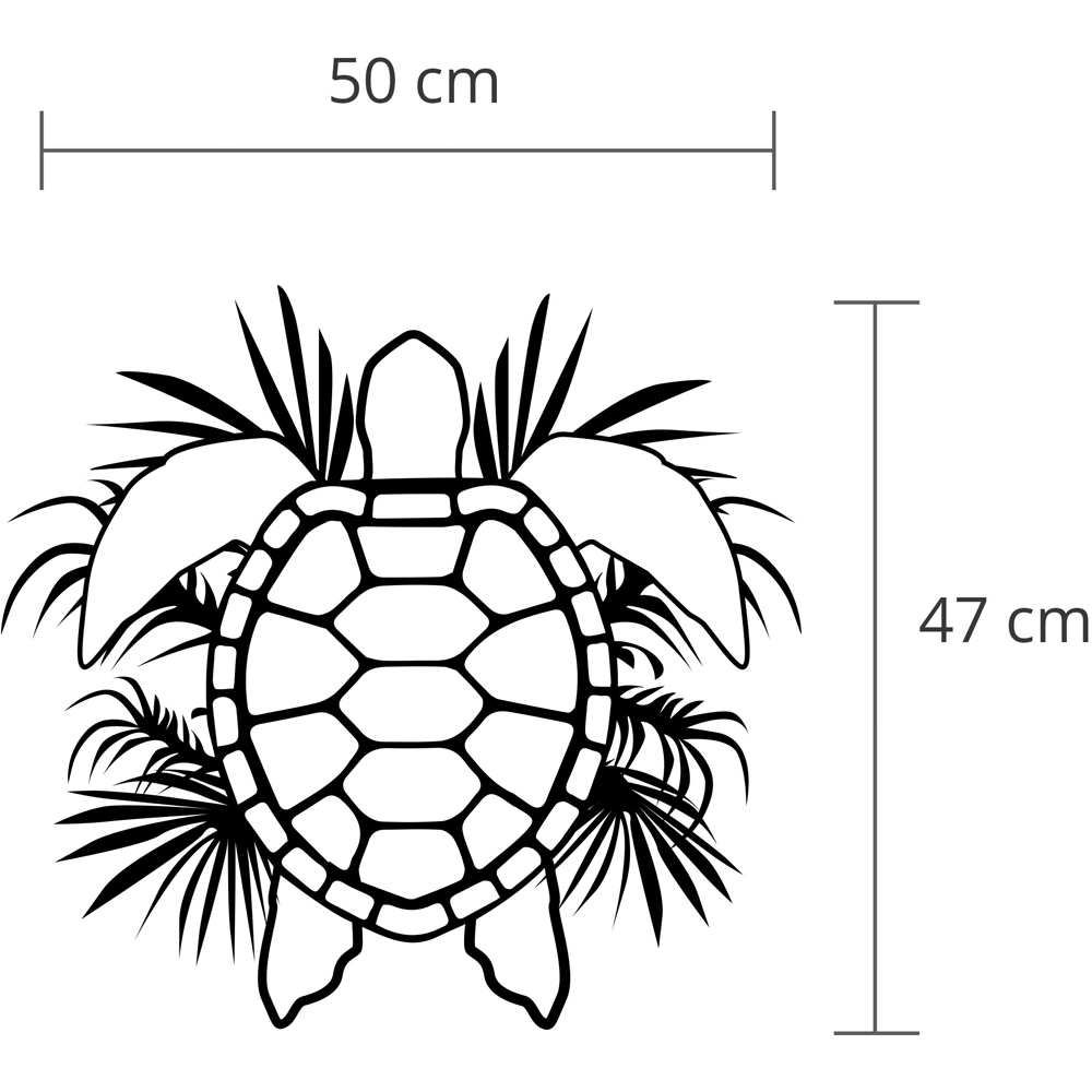 Decortie Black Minimalist Metal Modern Caretta Wall Art Image 4