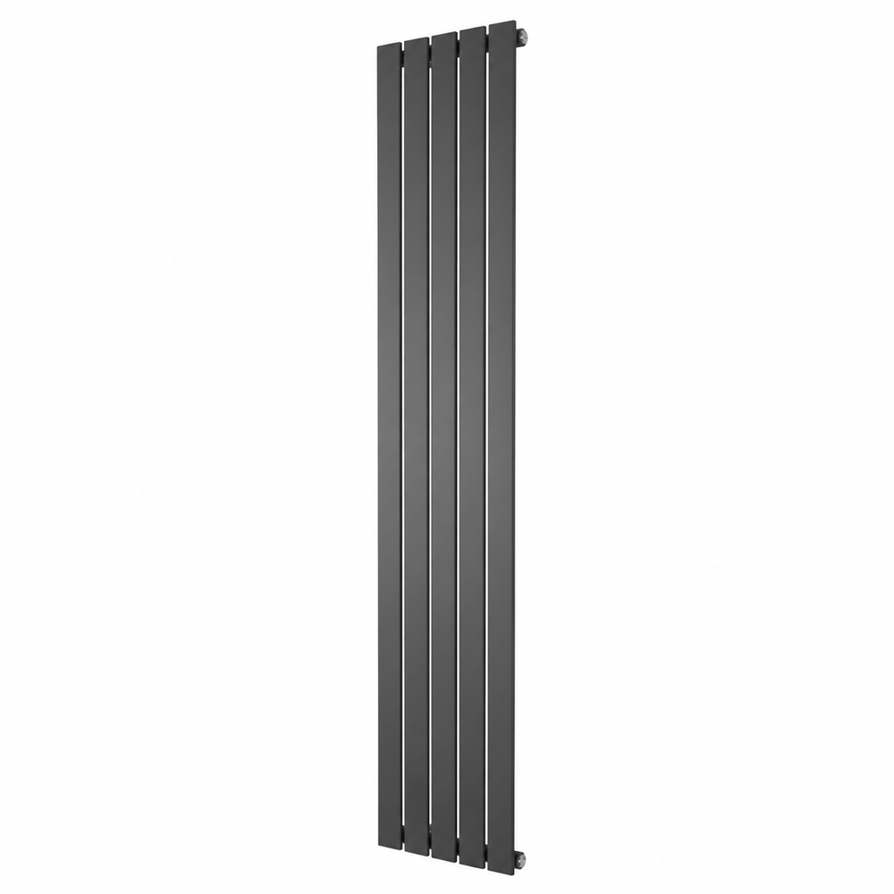 Go Bathrooms Pinta 3987 BTU Anthracite Single Panel Vertical Radiator 1800 x 475mm Image 1