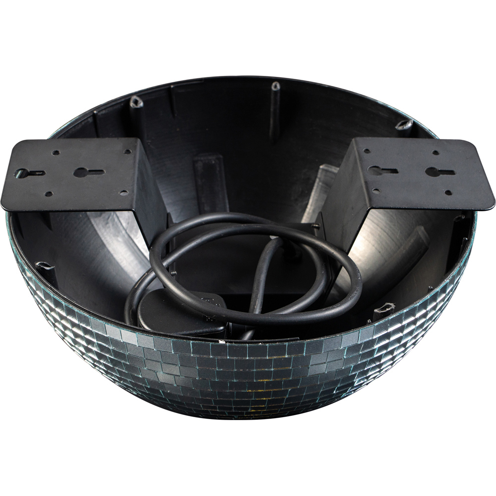 FX Lab Silver Half Mirror Ball with Built in Motor 12 inch Image 3