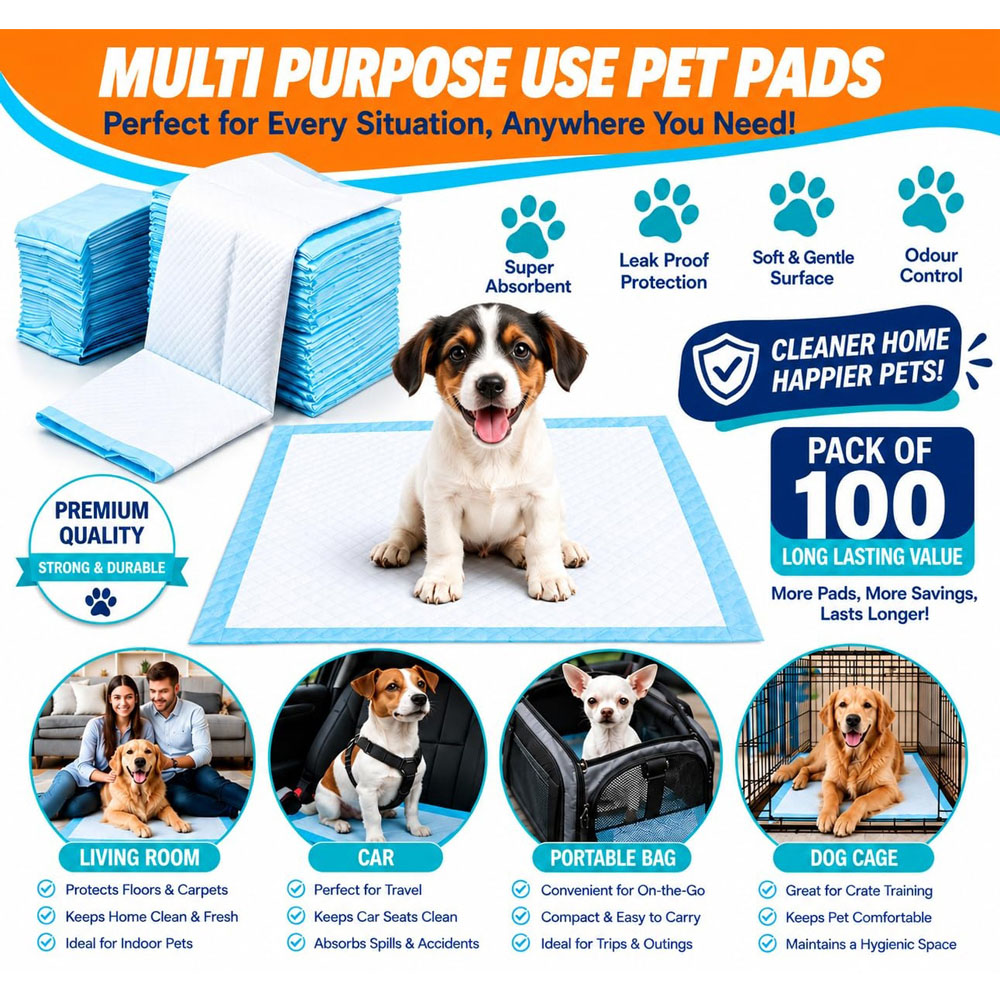 ATEK Super Absorbent Puppy Wee Training Pad 70 x 86cm 100 Pack Image 6