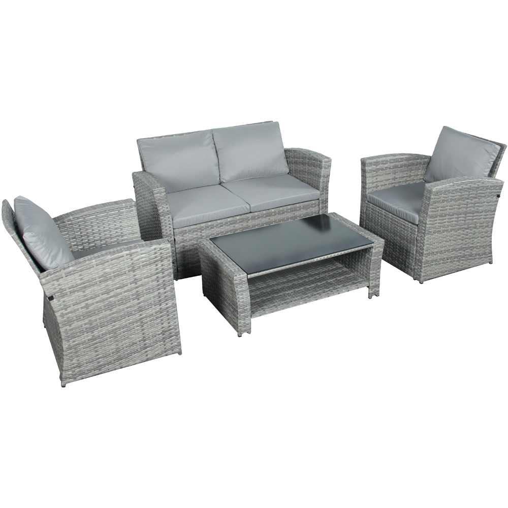 Outdoor Living The Wilmslow 4 Seater Rattan Sofa Lounge Set Image 2