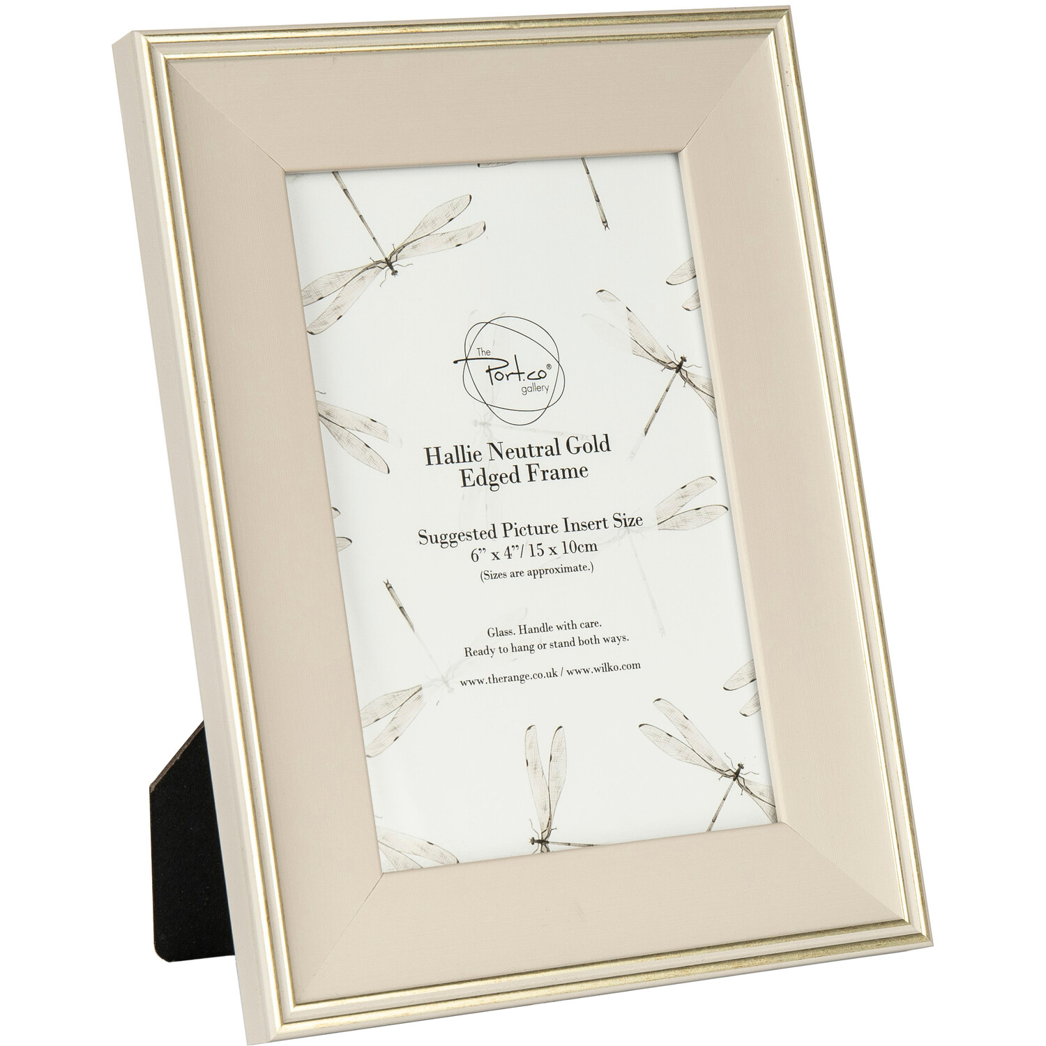 Hallie Neutral Gold Edged Frame Neutral 6 x 4in Image 1