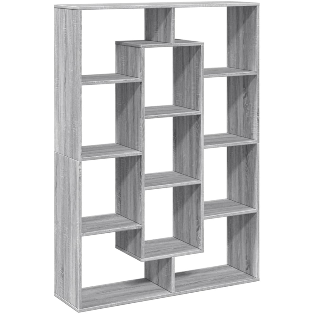 vidaXL 11 Shelf Grey Sonoma Bookcase Image 3