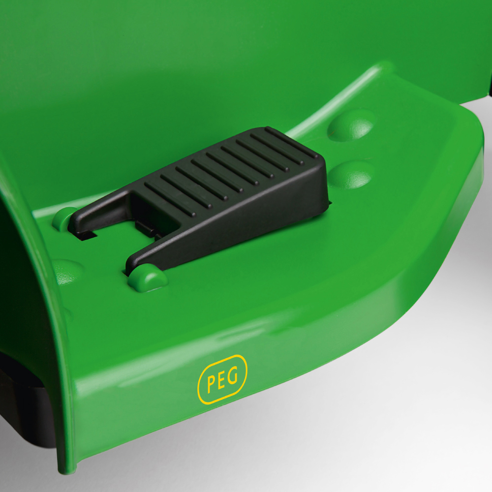 PEG John Deere Kids Electric Ride-On Mini Tractor with LED Lights Green and Yellow 6V Image 8