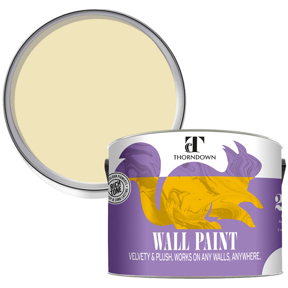 Thorndown Walls and Ceilings Chantry Cream Matt Paint 2.5L Image 1