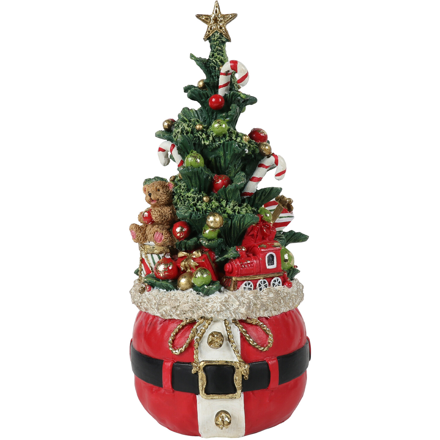 Christmas Tree Present Sack Ornament - Red Image 1