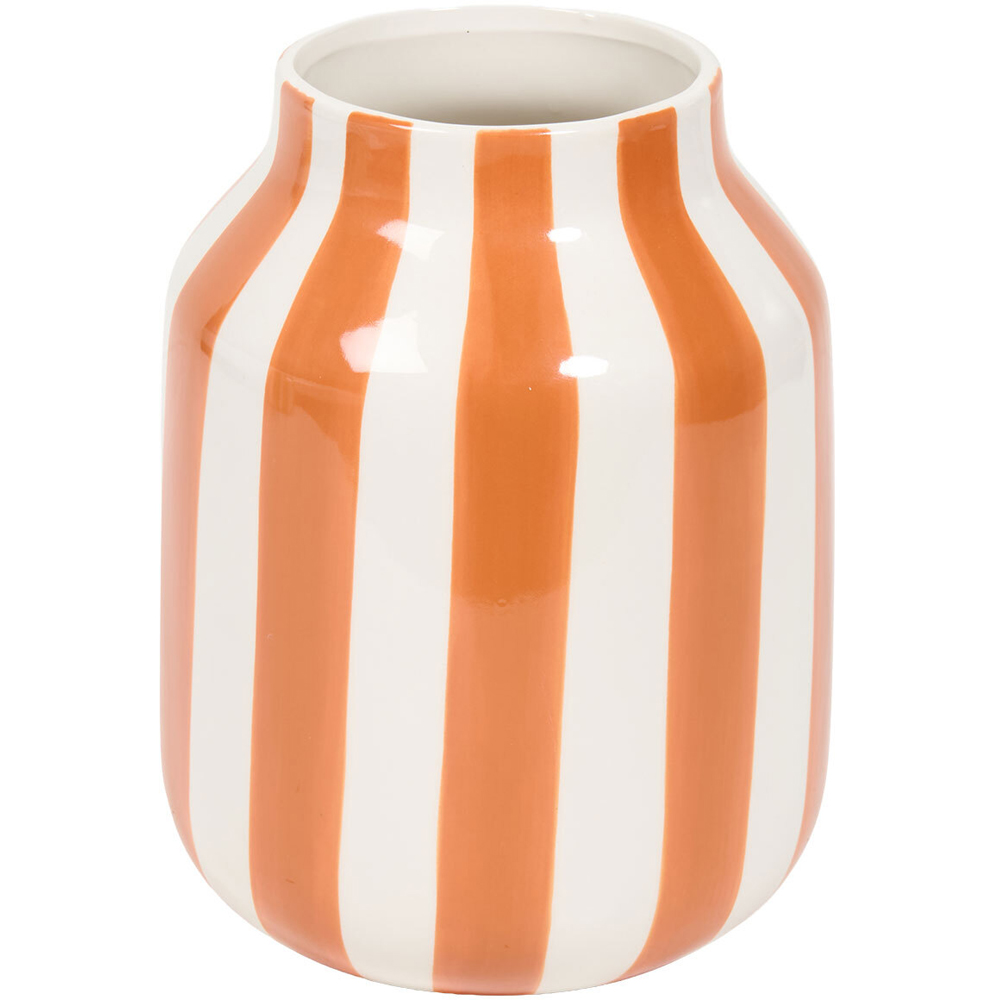 Striped Ceramic Vase Image 6