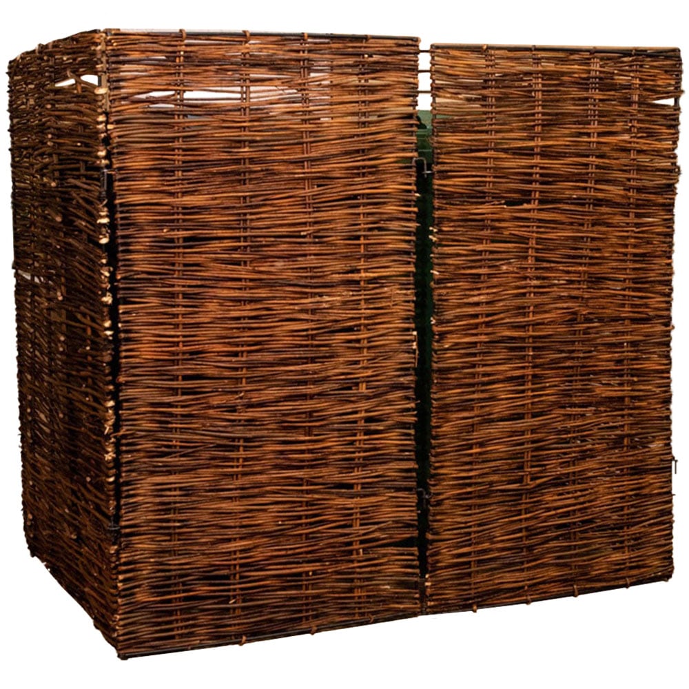 Samuel Alexander 116 x 280cm Double Willow Wheelie Bin Screen Image 1