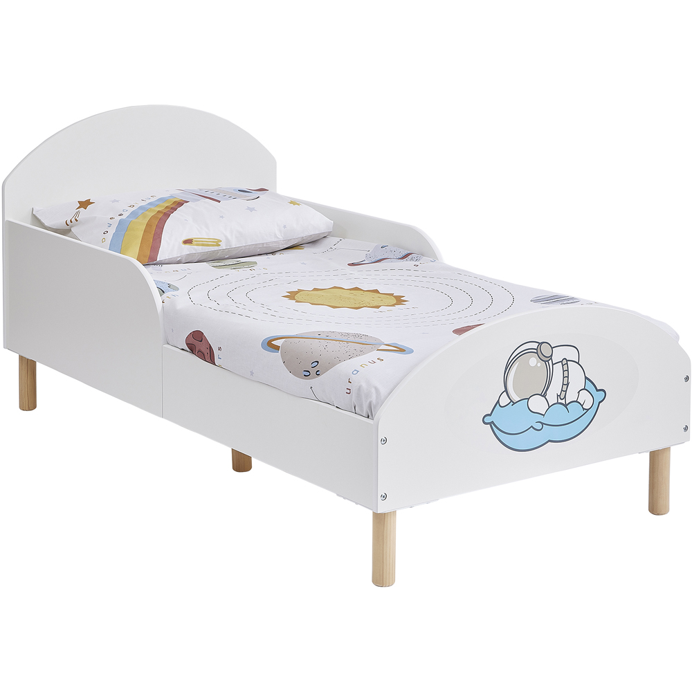 Liberty House Toys Spaceman White Toddler Bed Image 2
