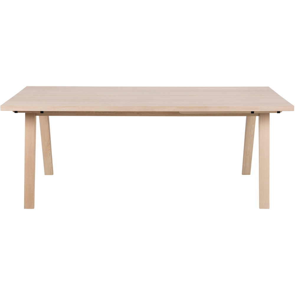 Florence A Line White Oak Rectangular Dining Table Image 3