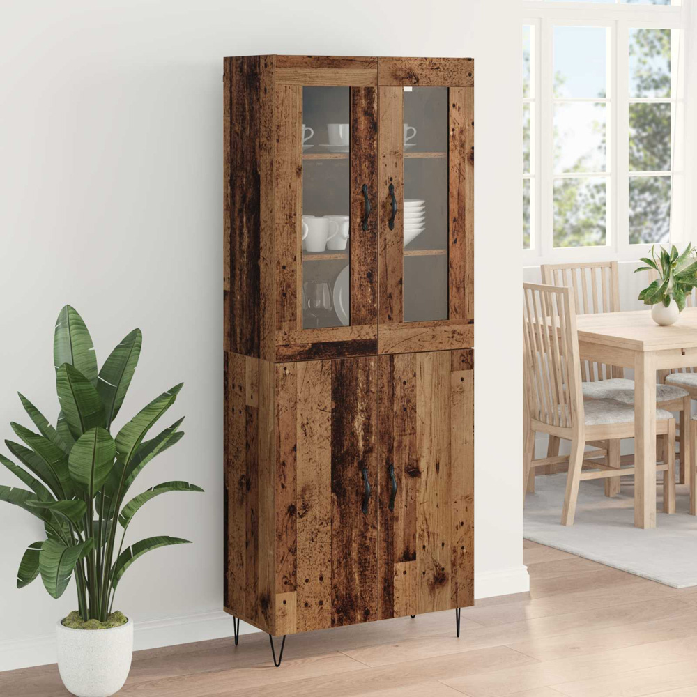 vidaXL 4 Door Old Wood Sideboard Image 4