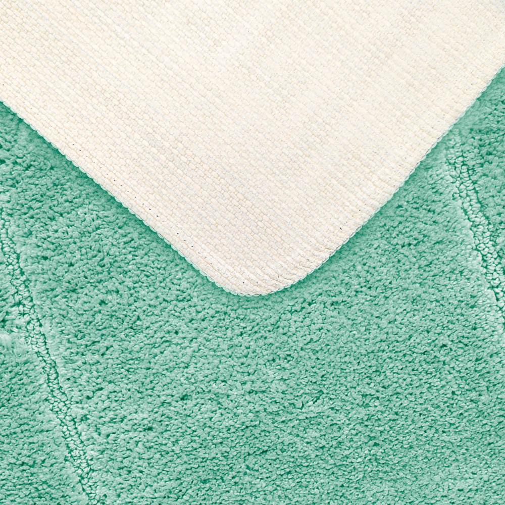 Mayfair Seafoam Micro Fibre Bath Mat Set Image 6