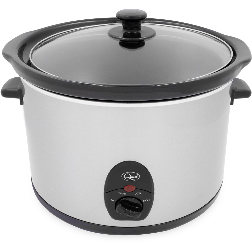 Quest Stainless Steel 5L Slow Cooker 320W Image 3