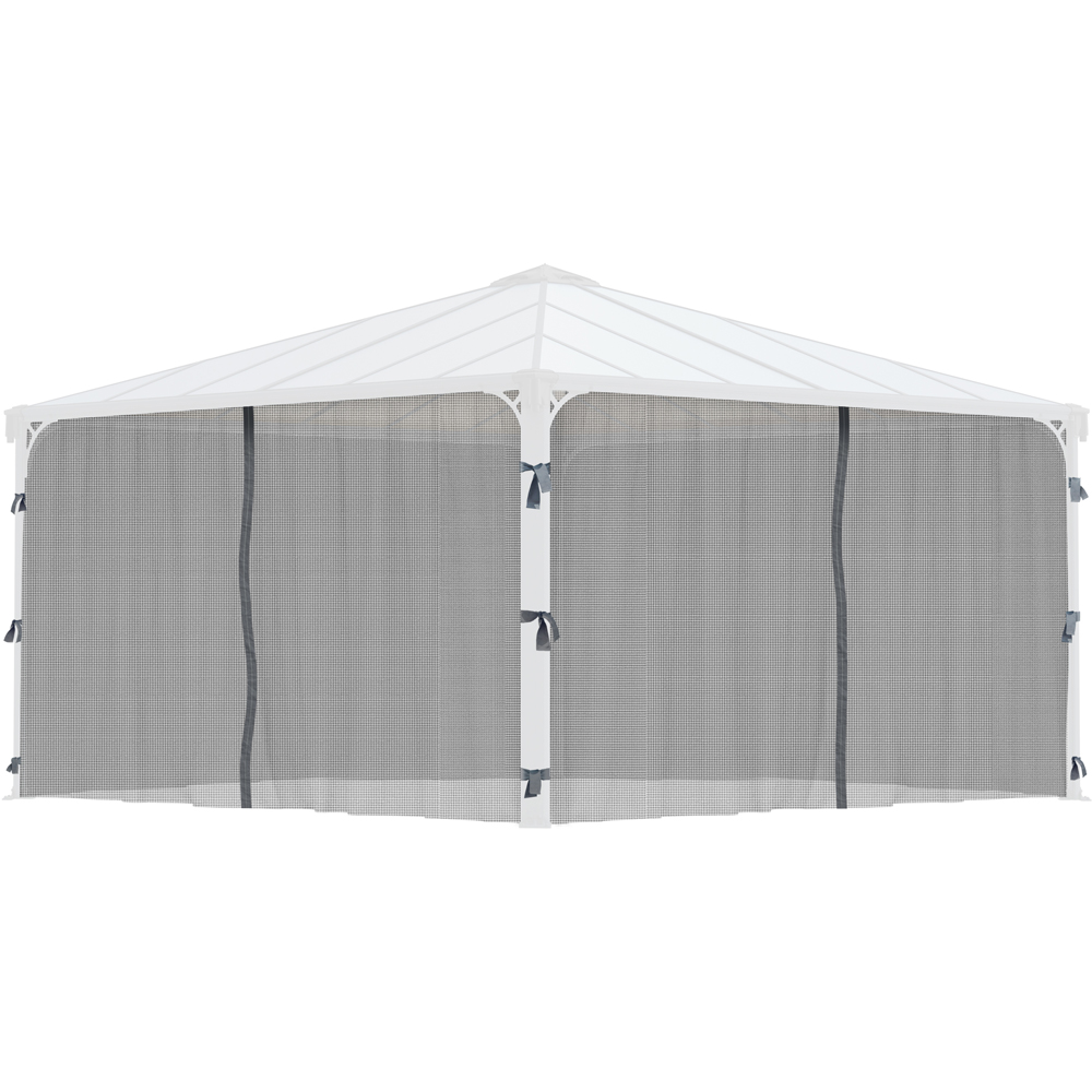 Palram Canopia 2.14 x 4.36m Square Gazebo Net Image 1