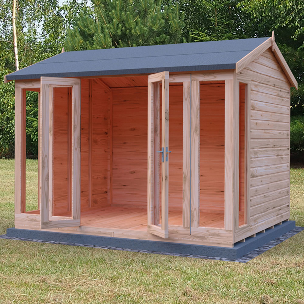 Shire Blenheim 10 x 8ft Double Door Shiplap Apex Summerhouse Image 2