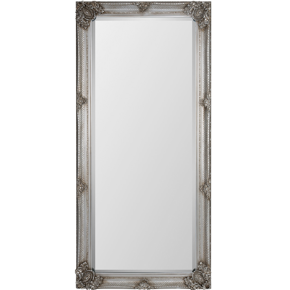 Regency Antique Silver Lean To Mirror 170 x 80cm Image 1