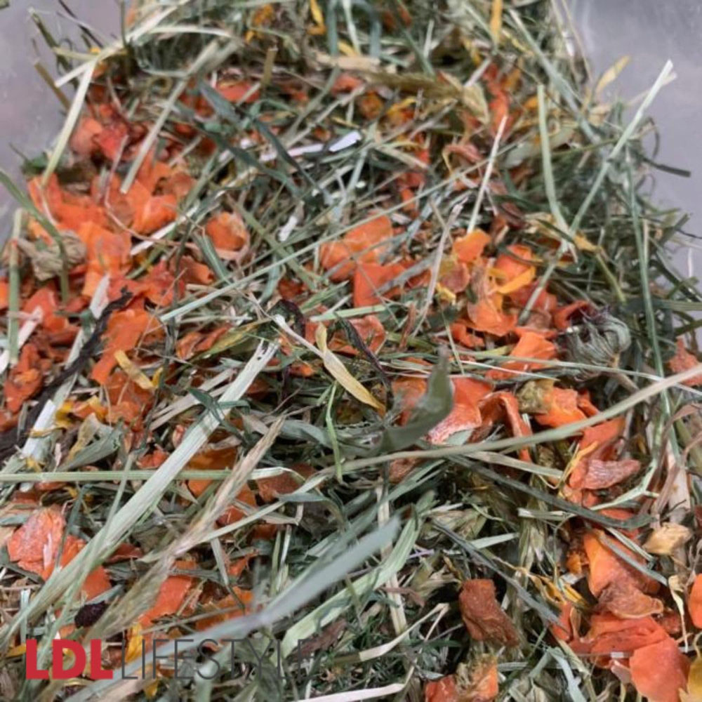 Nature's Own Timothy Rich Hay with Carrot 1kg Image 2