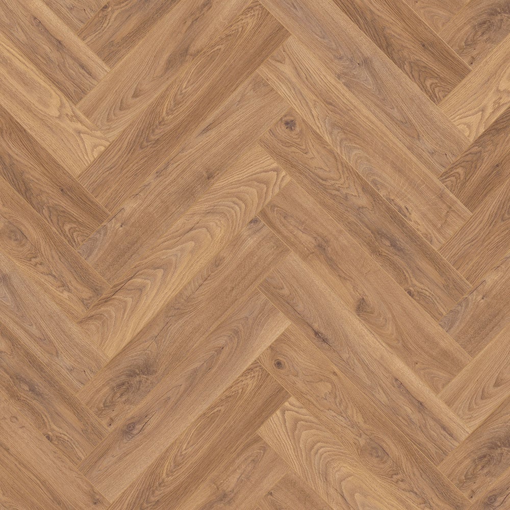 National Skirting Oak Firebrand Herringbone Laminate Flooring 11 Pack Image 2