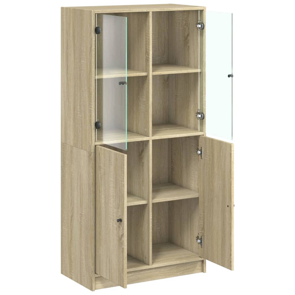 vidaXL 4 Door Sonoma Oak Highboard Image 5