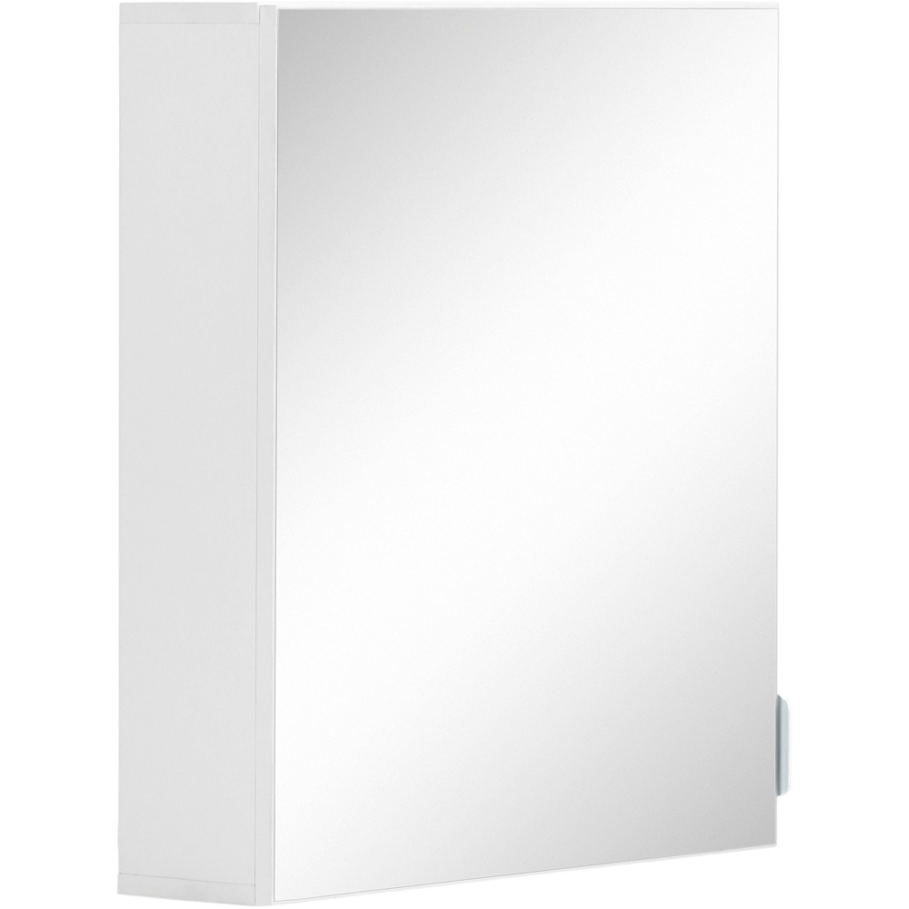 Loft24 Atlas Single Door Mirrored White Hanging Cabinet Image 2