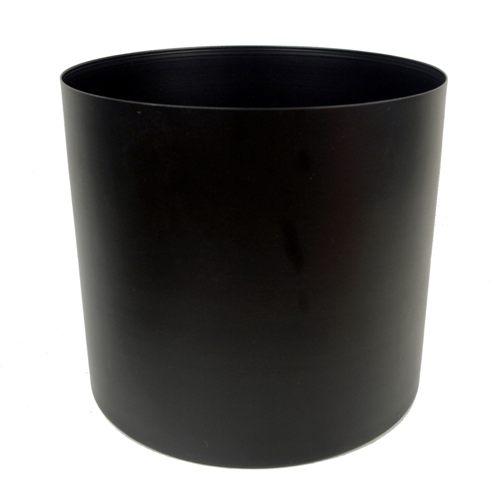 Leaf Medium Gold Metal Planter Stand and Black Planter Set 38.5 x 18cm Image 5