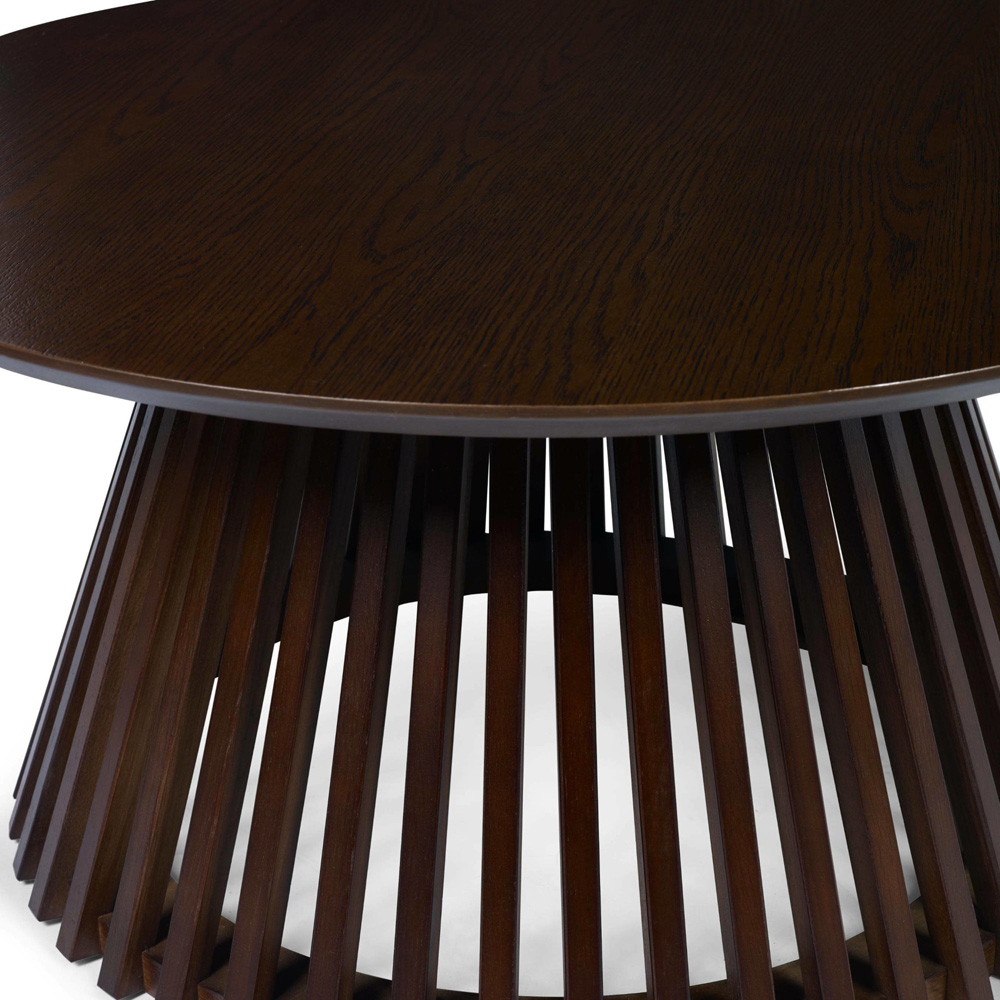 Julian Bowen Ollie Dark Oak Round Coffee Table Image 6