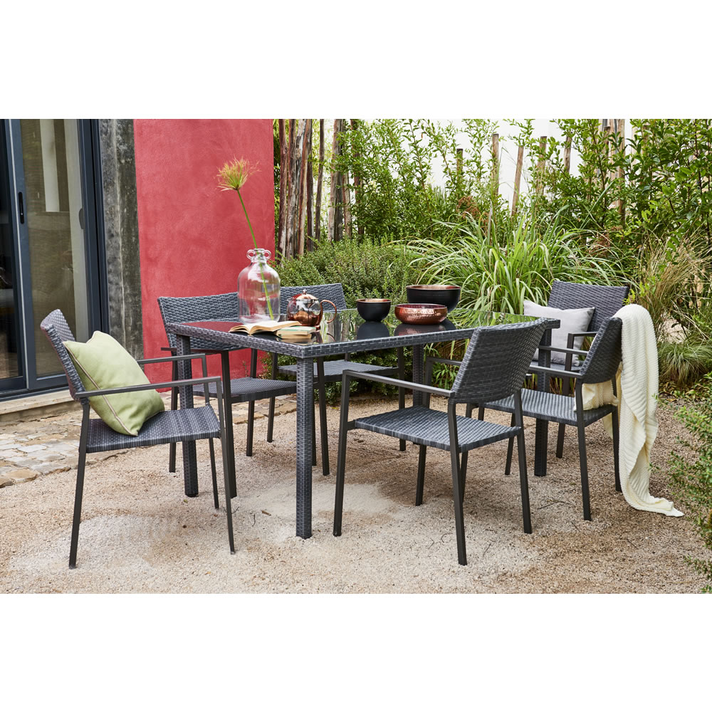 Wilko Garden Set Rattan Effect 6 Piece | Wilko