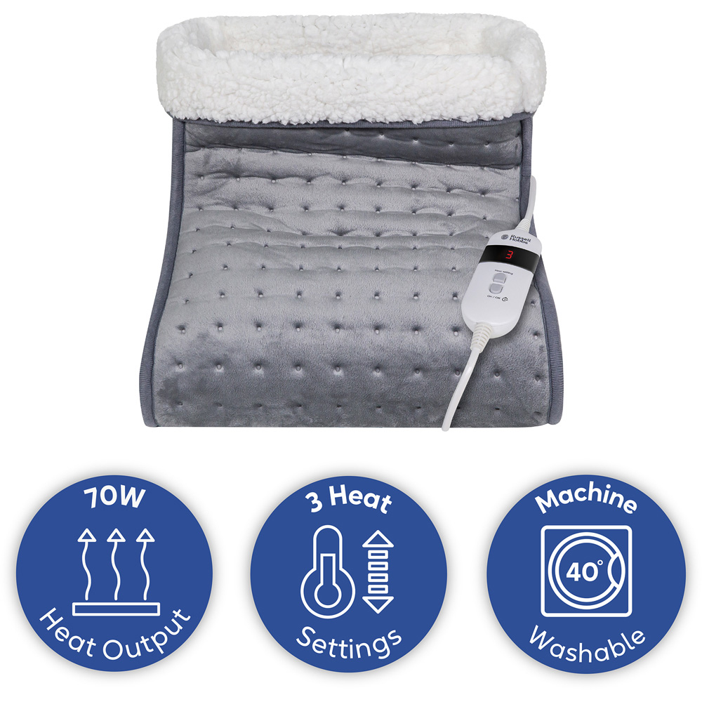 Russell Hobbs RHHSL1001 Grey Electric Heated Foot Warmer with Removable Lining 70W Image 7
