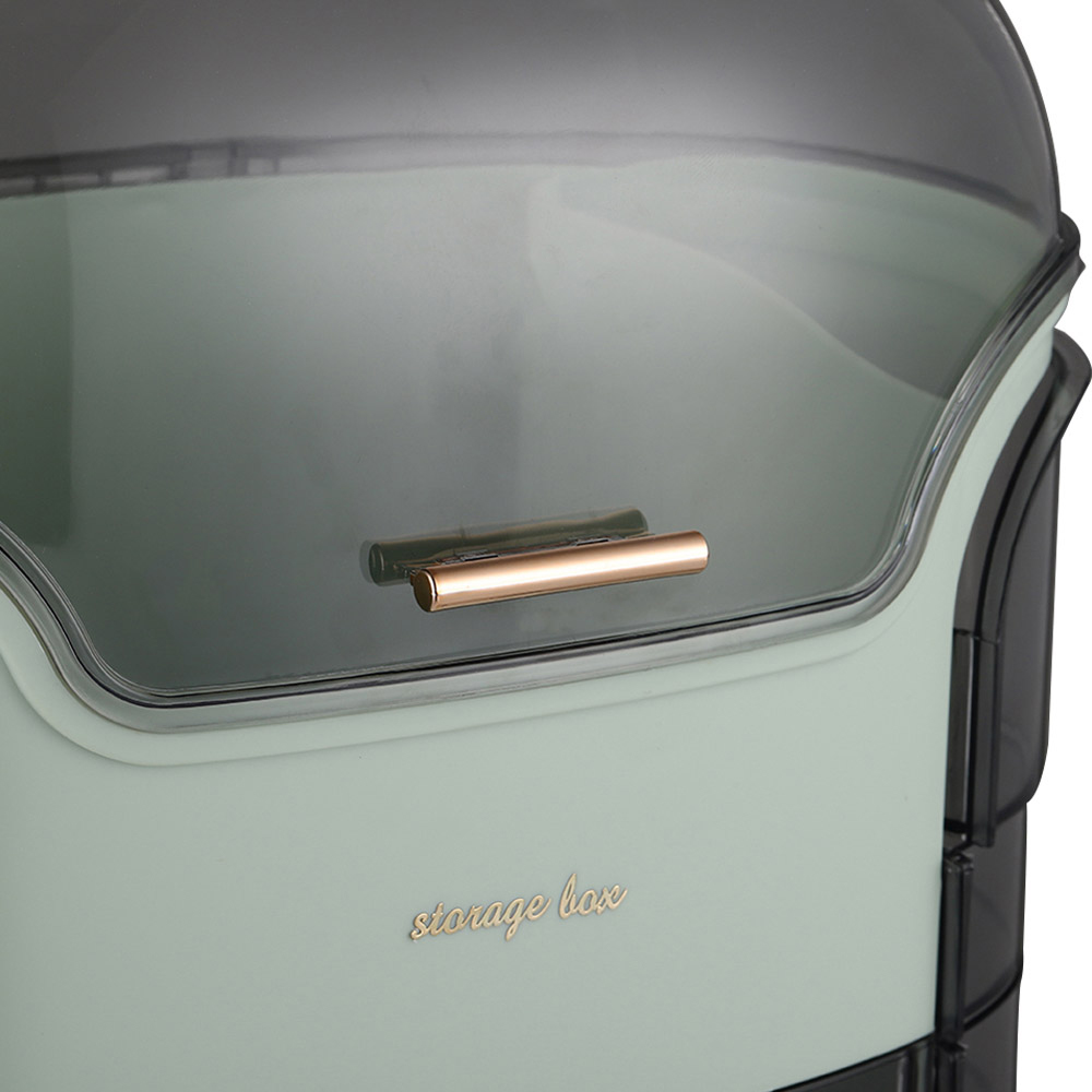 Living and Home Large Capacity Makeup Storage Organiser with Transparent Lid Image 7