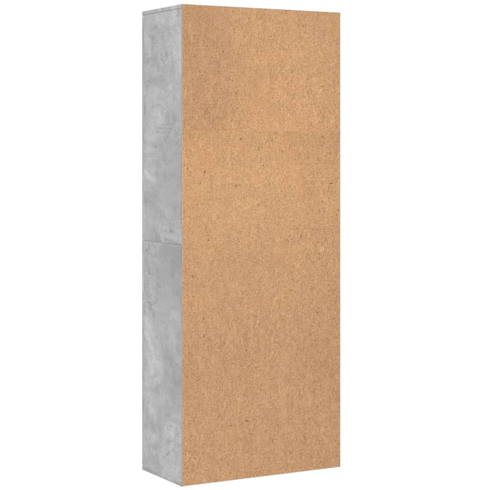 vidaXL 2 Door Concrete Grey High Cabinet Image 5