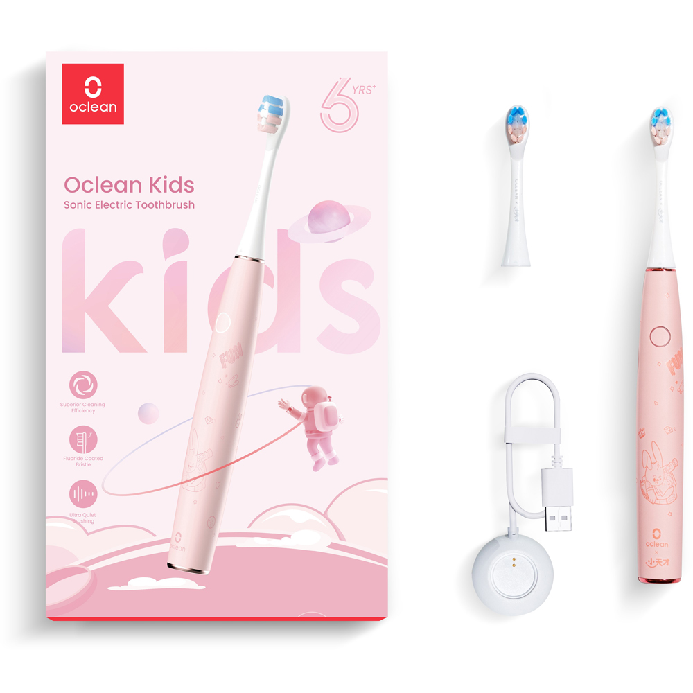 Oclean Kids Pink Sonic Electric Toothbrush Image 2