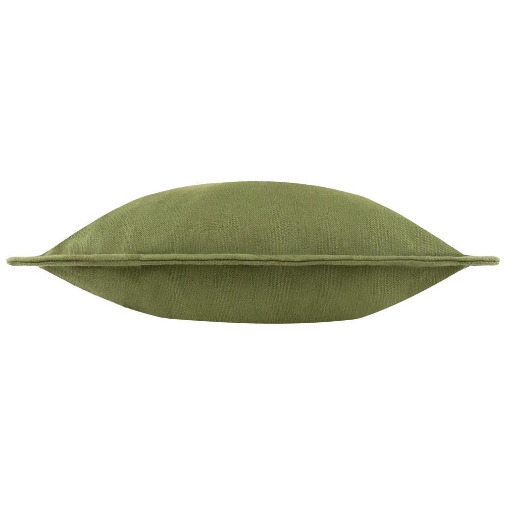 Yard Holmfirth Green Plain Cotton Canvas Cushion 45 x 45cm Image 4