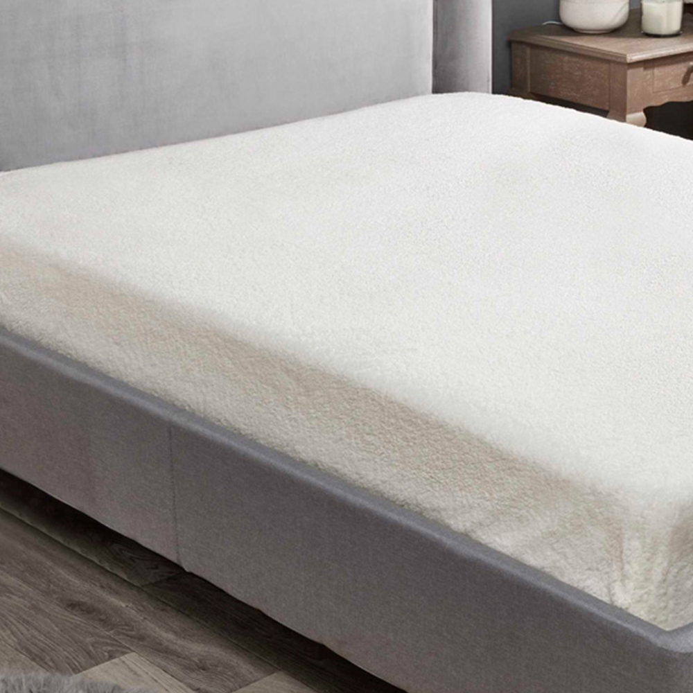 Rapport Home Teddy Single Cream Fitted Bed Sheet Image 3