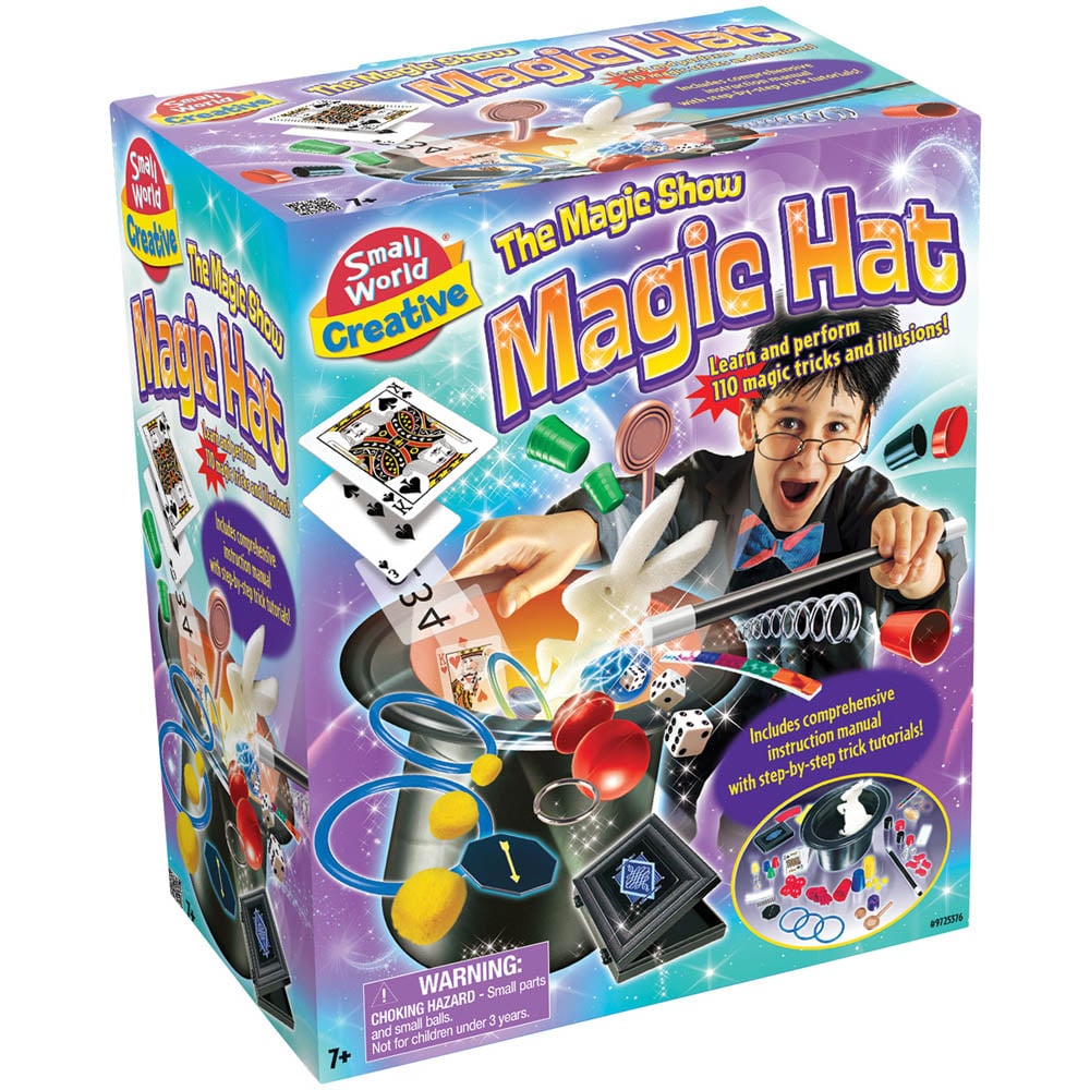 Small World Toys Kids The Magic Show Hat and Wand Set Image 1