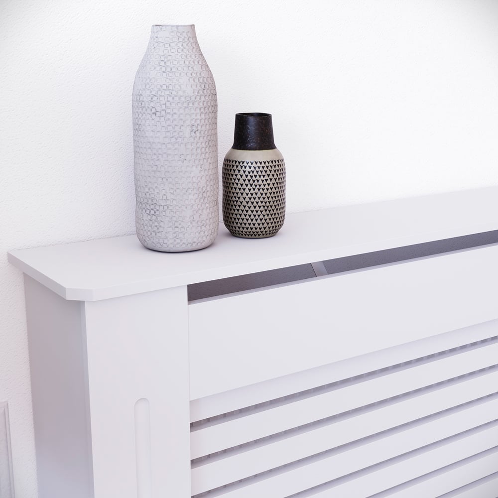 Vida Designs Milton White Radiator Cover XL Image 5