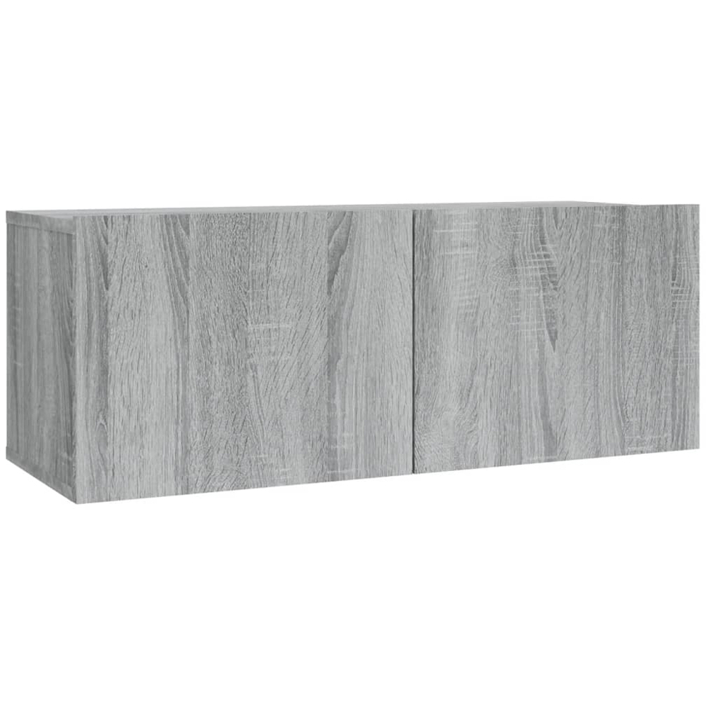 vidaXL 2 Door Grey Sonoma TV Cabinet Set of 2 Image 5