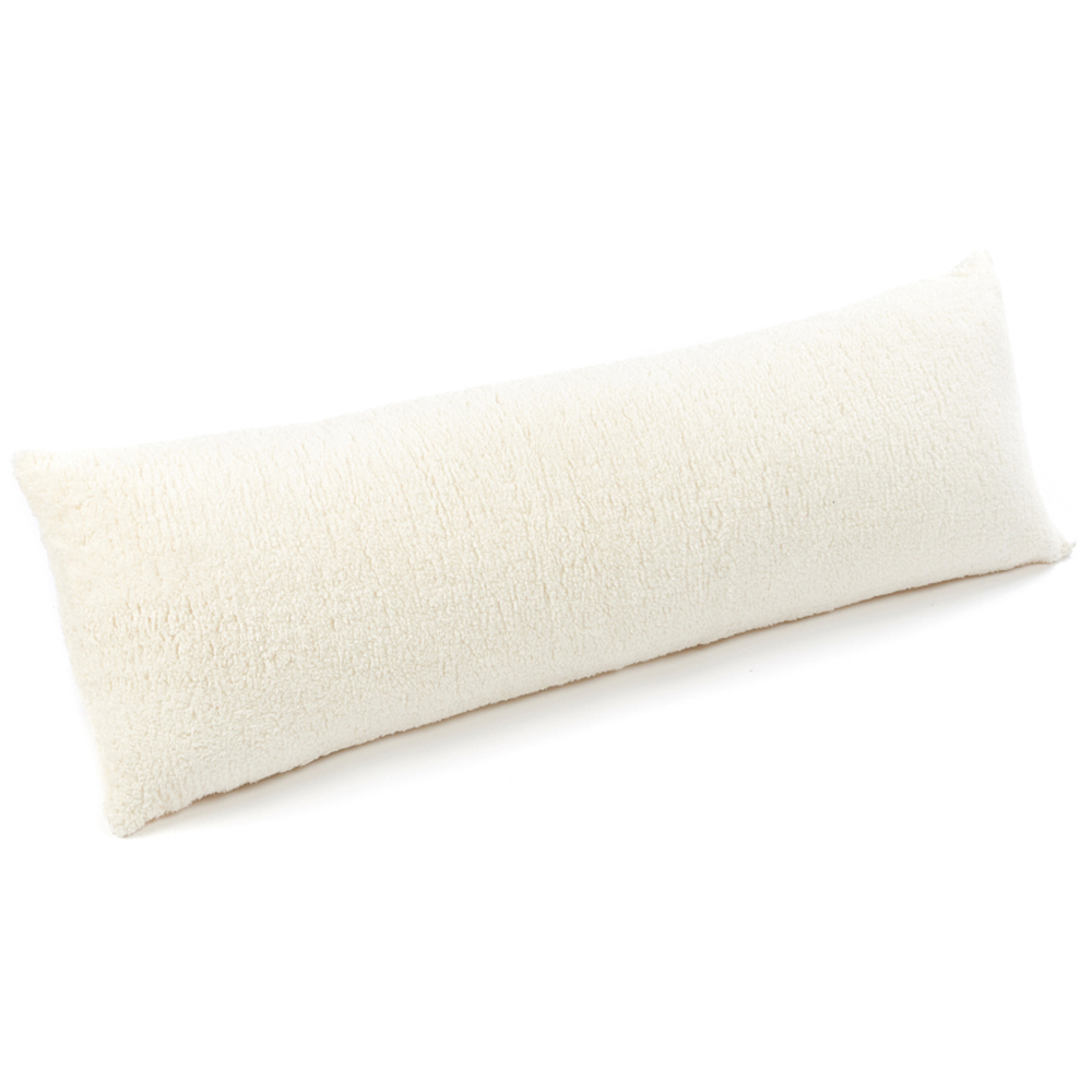 Downland Huggleland Double Cream Fleece Bolster Pillow Image 1