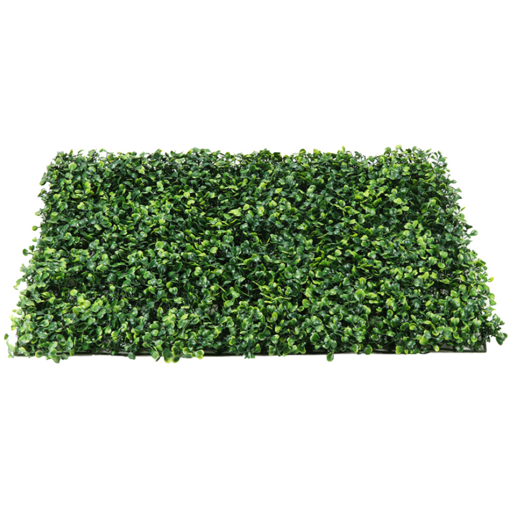 Living and Home Green Artificial Boxwood Wall Panel 60 x 40cm 6 Pack Image 2