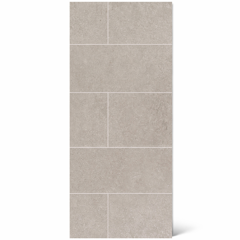 Britwall Light Grey Brick Pattern Matte Finish Shower Panel 2400 x 1000 x 10mm 3 Pack Image 2