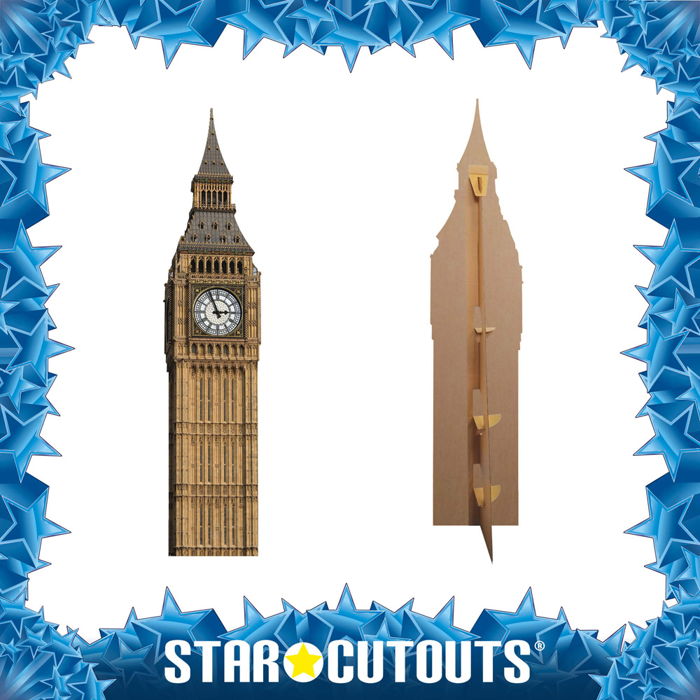 Star Cutouts Big Ben Clock Cardboard Cutout 6.1ft Image 4