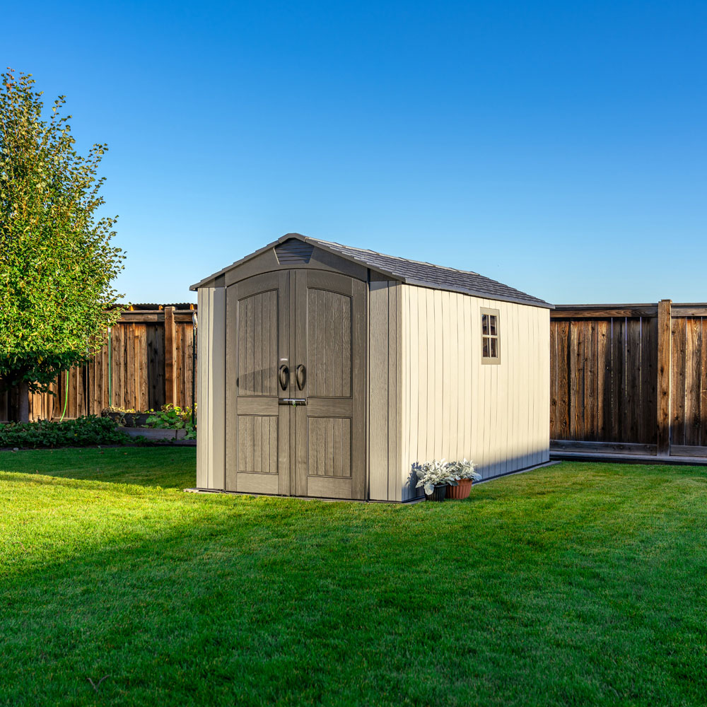 Lifetime Products 7 x 14ft Double Door Garden Storage Shed Image 2