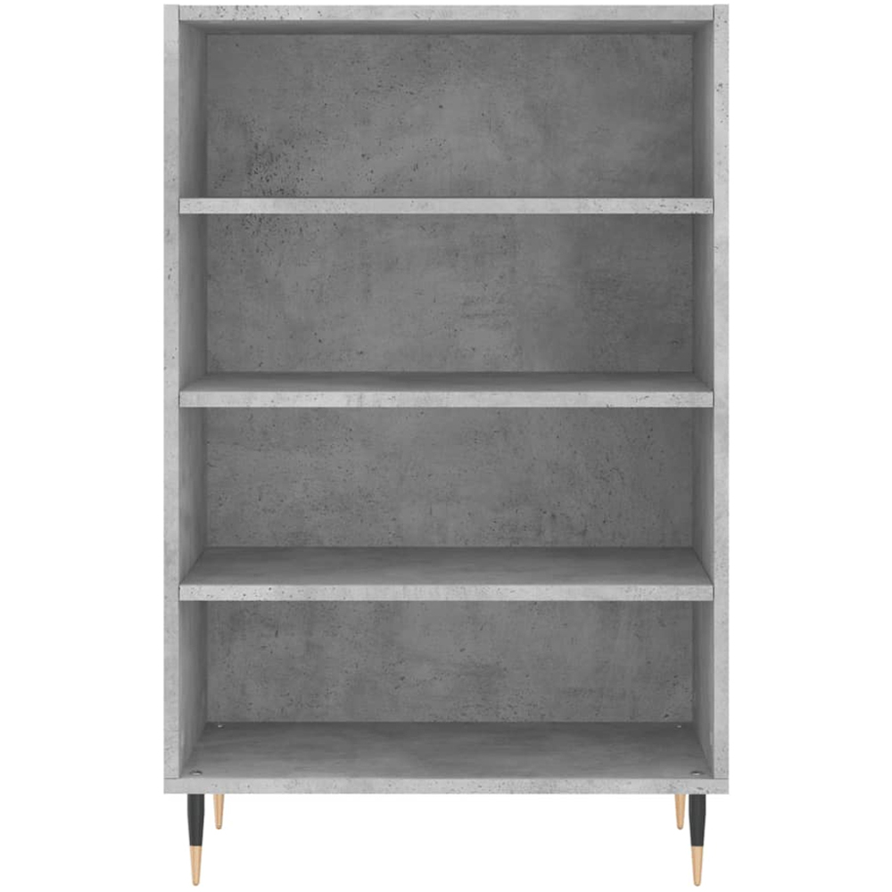 vidaXL 4 Shelf Concrete Grey Highboard Image 4