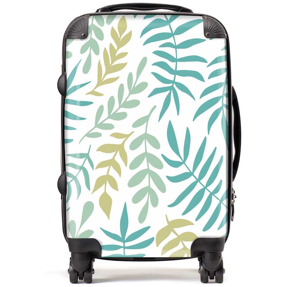 Warren Reed Designer Cabin Multicolour Leaves and Branches Suitcase Image 1