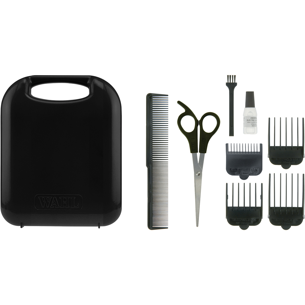 Wahl Close Cut Mains Powered Hair Clipper with Close Attachment Combs Image 2