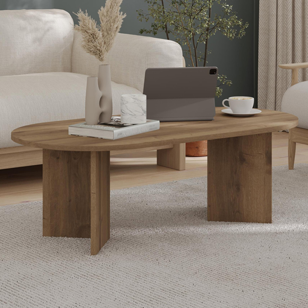Decortie Sable Dark Oak Effect Coffee Table Image 1